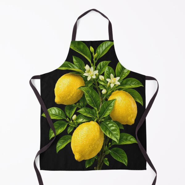 Item preview, Realistic Lemon Branch Tropical Citrus Botanical Design designed and sold by Les-Ink-Studio.