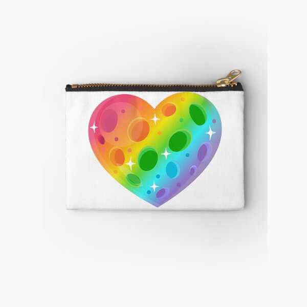 Item preview, Bright Rainbow Heart Planet designed and sold by GlitterArtySVG.