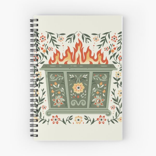 Item preview, Scandinavian Folk Art, Dumpster Fire designed and sold by xiao xuans.