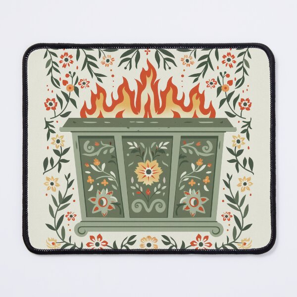 Item preview, Scandinavian Folk Art, Dumpster Fire designed and sold by xiao xuans.