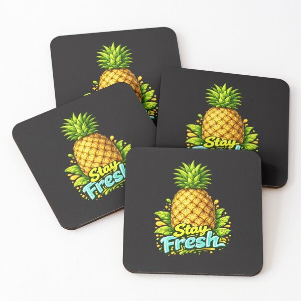 Artikelvorschau, Bleiben Sie frisch – Ananas-Tropen-Sommer-Grafikdesign entworfen und verkauft von Les-Ink-Studio.