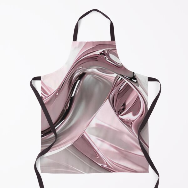 Item preview, Liquid Rose Gold Metallic Waves 3D Chrome Abstract Art designed and sold by LYAN-STORE.