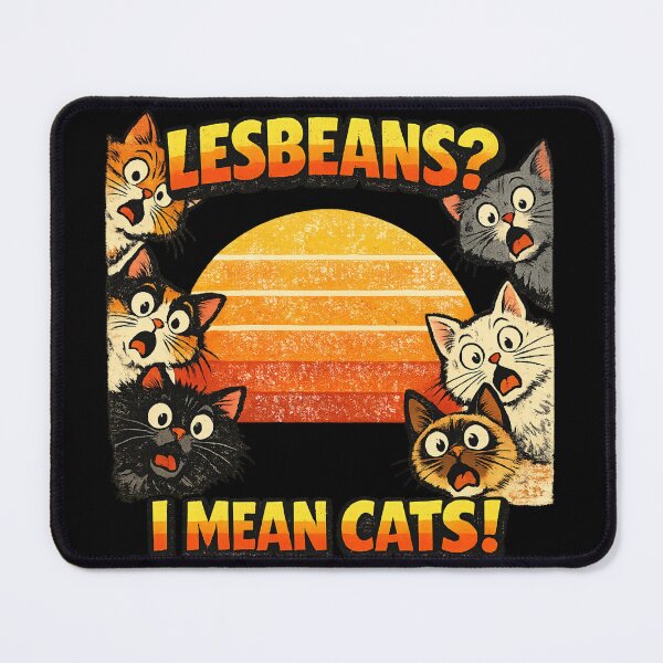 Item preview, Lesbeans I Mean Cats Funny LGBT Cat Lover Humor Pride Gift designed and sold by irfanshikh.