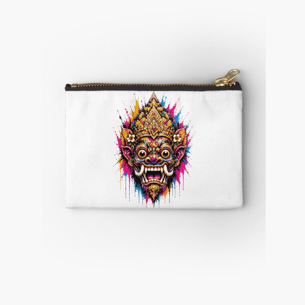 Item preview, Mystic Temple Demon – Neon Thai Guardian Mask Main Tag: designed and sold by filou designs.