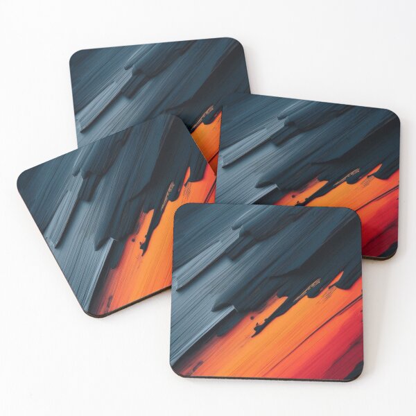 Item preview, Abstract Fire and Charcoal Grunge Paint Strokes Texture designed and sold by LYAN-STORE.