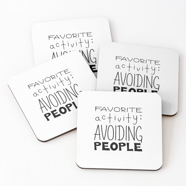 Item preview, Favorite Activity Avoiding People Funny Introvert Quote designed and sold by Mooi Studio.
