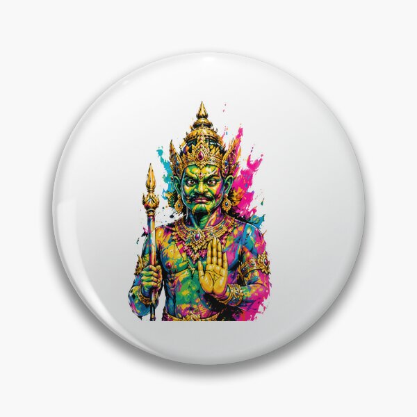 Item preview, Neon Temple Guardian – Thai Mythology Pop Art designed and sold by filou designs.