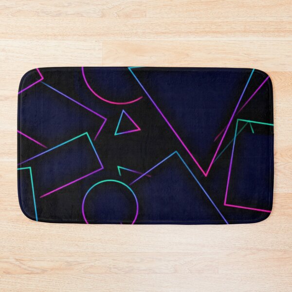 Item preview, Neon Cyberpunk Geometric Shapes Synthwave Seamless Pattern designed and sold by LYAN-STORE.