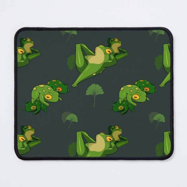 Item preview, Cute Chill Frogs and Ginkgo Leaves Seamless Pattern designed and sold by LYAN-STORE.