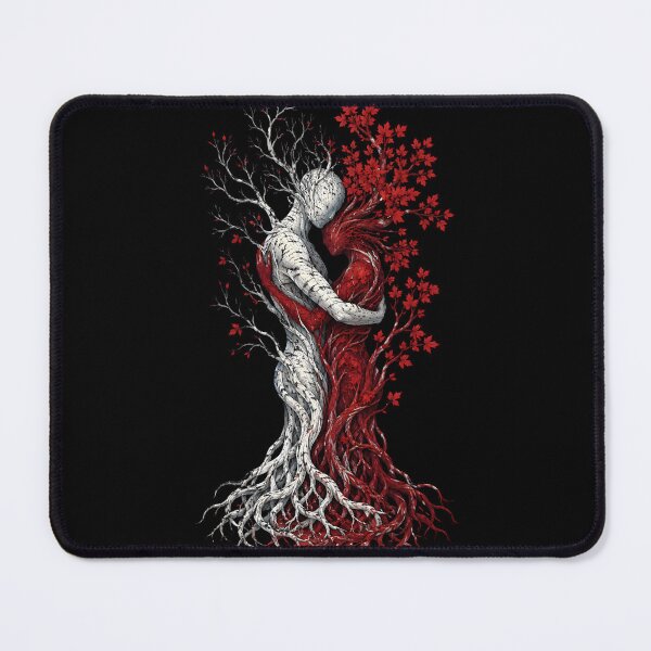 Item preview, Rooted Together — Tree Couple Embrace Art Print, Twin Flame Botanical Illustration, Soulmate Nature Gift designed and sold by Martin's_Design.