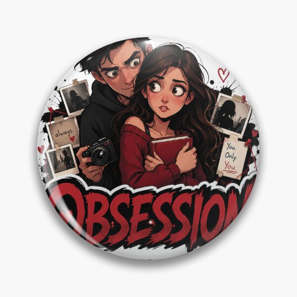 Item preview, Obsession Cartoon Style Movie Poster Design | Dark Love Aesthetic Illustration PNG designed and sold by Graphic Therapist.