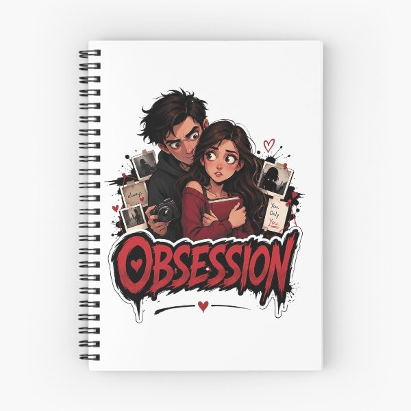 Item preview, Obsession Cartoon Style Movie Poster Design | Dark Love Aesthetic Illustration PNG designed and sold by Graphic Therapist.