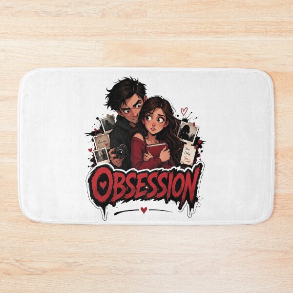 Item preview, Obsession Cartoon Style Movie Poster Design | Dark Love Aesthetic Illustration PNG designed and sold by Graphic Therapist.