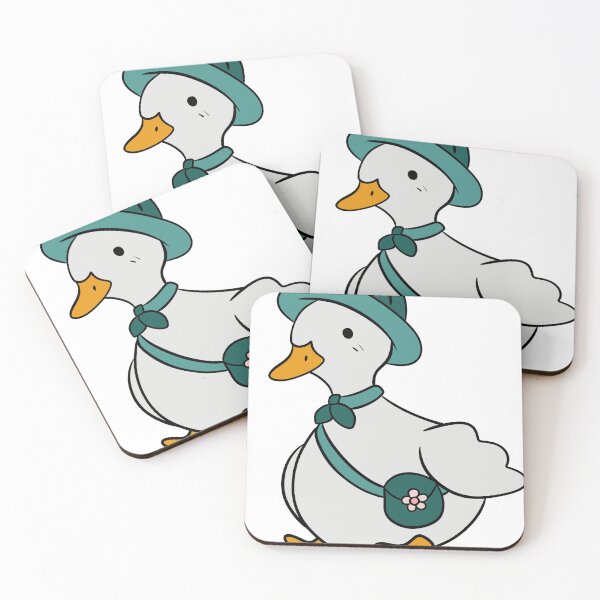 Item preview, Cute Kawaii Goose Traveler with Tiny Bag Sticker designed and sold by LYAN-STORE.