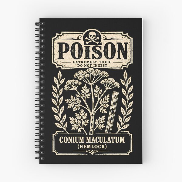 Item preview, Poison Hemlock Shirt Vintage Warning Botanical Dark Academia Toxic Plant Design designed and sold by nbg2012.