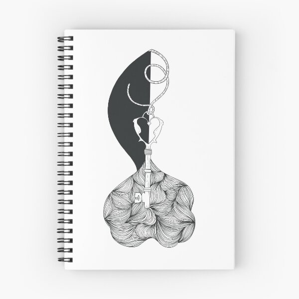 Item preview, Key with surrealist elements with lines designed and sold by ArtedeSer.