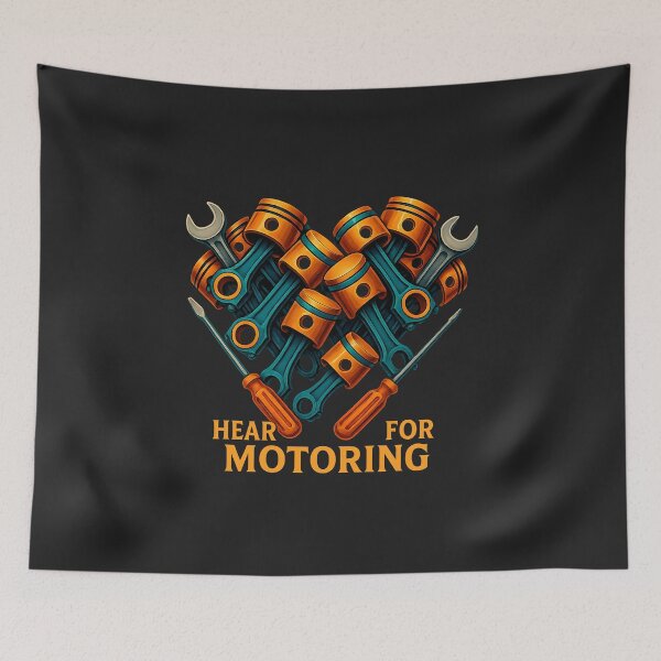 Item preview, Piston Heart – Amor por el automovilismo designed and sold by Les-Ink-Studio.