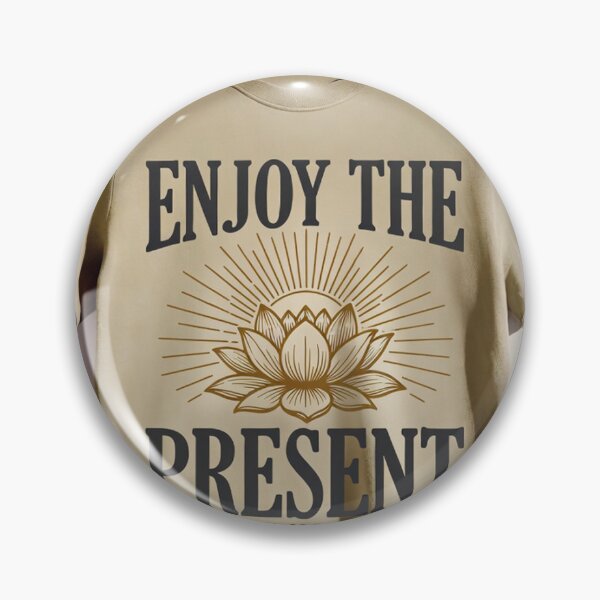 Item preview, Enjoy the Present | No Past No Future | Stoic Philosophy Apparel designed and sold by WeAreAllRobots.com.