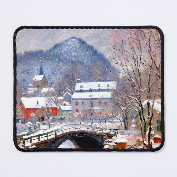 Item preview, Norwegian Landscape, Sandviken: Impression of Snow‑Laden Hills designed and sold by artdesignsnow.