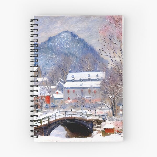 Item preview, Norwegian Landscape, Sandviken: Impression of Snow‑Laden Hills designed and sold by artdesignsnow.