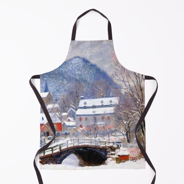 Item preview, Norwegian Landscape, Sandviken: Impression of Snow‑Laden Hills designed and sold by artdesignsnow.