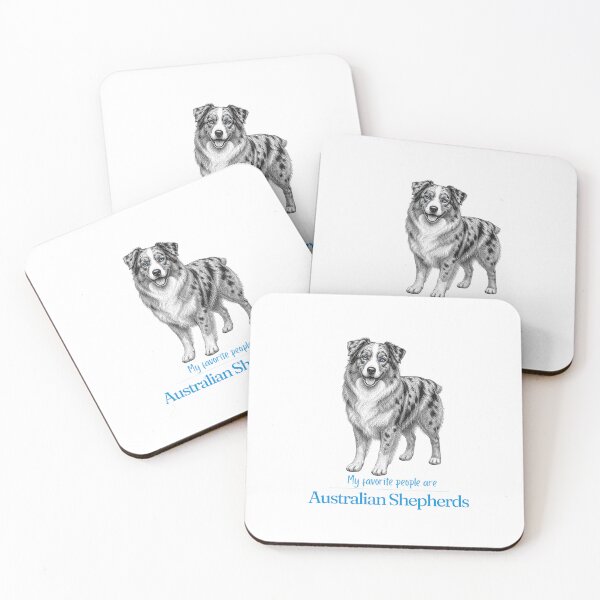Item preview, My Favorite People Are Australian Shepherds | Aussie Mom Dad Gift | Australian Shepherd Christmas Gift | Birthday Gift | Shirt Mug Sticker designed and sold by The Frog.