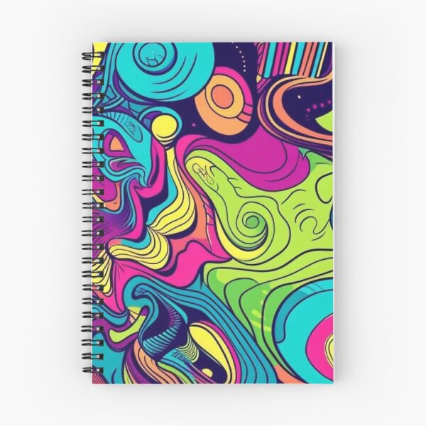 Item preview, Retro 70s Psychedelic Neon Swirl Trippy Abstract Pattern designed and sold by LYAN-STORE.