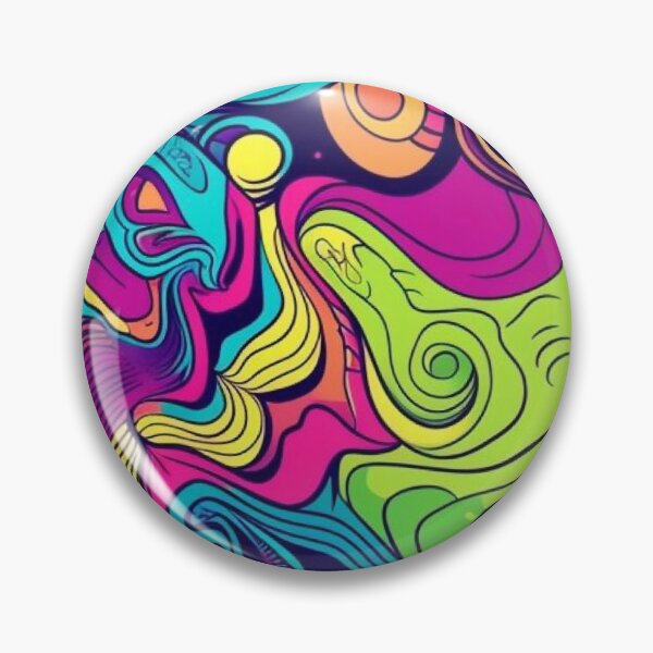 Item preview, Retro 70s Psychedelic Neon Swirl Trippy Abstract Pattern designed and sold by LYAN-STORE.