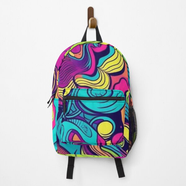 Item preview, Retro 70s Psychedelic Neon Swirl Trippy Abstract Pattern designed and sold by LYAN-STORE.