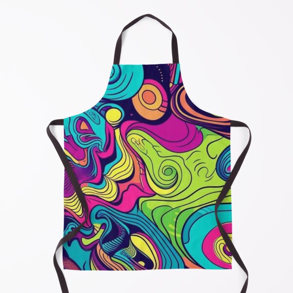 Item preview, Retro 70s Psychedelic Neon Swirl Trippy Abstract Pattern designed and sold by LYAN-STORE.