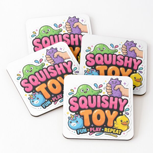 Item preview, Squishy Toy Fun Play Repeat – Cute Kawaii Sensory Toy Sticker Design designed and sold by Bhaskar Digital Art.