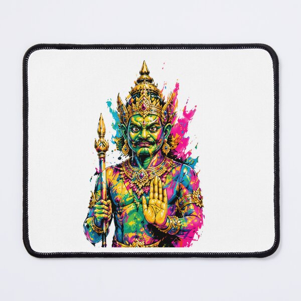 Item preview, Neon Temple Guardian – Thai Mythology Pop Art designed and sold by filou designs.