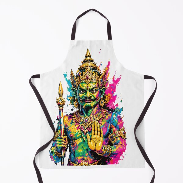 Item preview, Neon Temple Guardian – Thai Mythology Pop Art designed and sold by filou designs.