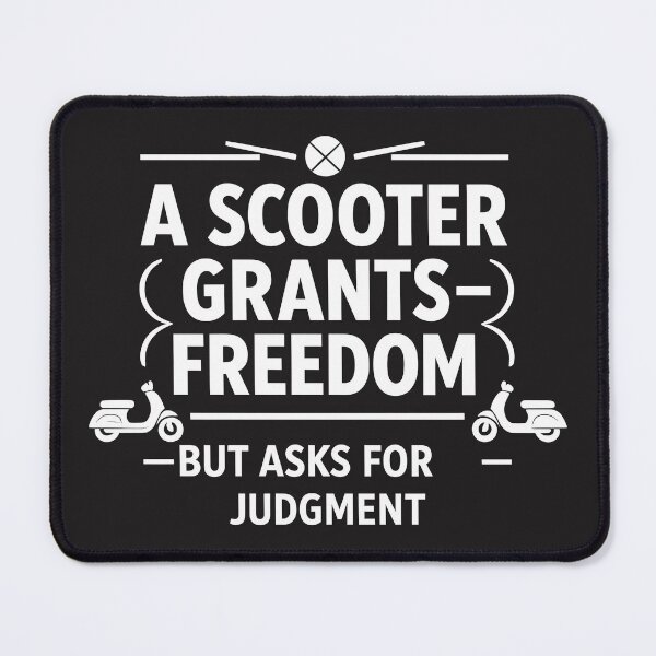 Item preview, „A SCOOTER GRANTS FREEDOM” designed and sold by Les-Ink-Studio.