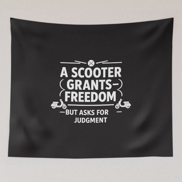 Item preview,  „A SCOOTER GRANTS FREEDOM”  designed and sold by Les-Ink-Studio.