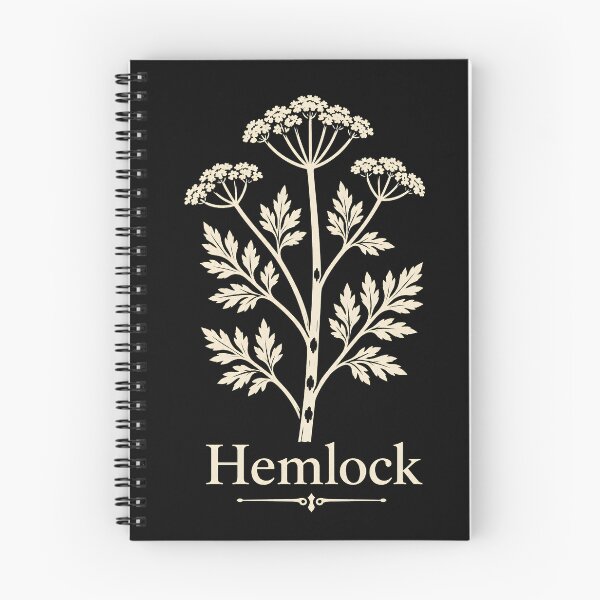 Item preview, Hemlock Minimal Botanical Shirt Dark Academia Gothic Plant Aesthetic Design designed and sold by nbg2012.