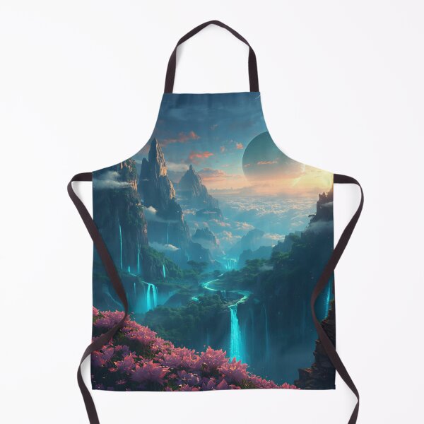 Item preview, Skyfire Falls Fantasy Sci-Fi Alien Landscape designed and sold by Luminous Wilds.