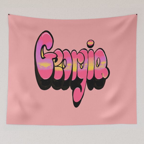 Item preview, Georgia Top 10 best personalized name personalised custom Graffiti Popular girls and women name Georgia designed and sold by Artonmytee.