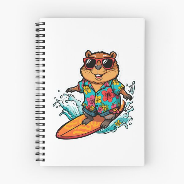 Item preview, Cool Capybara Summer Surf designed and sold by PeterskyDesign.