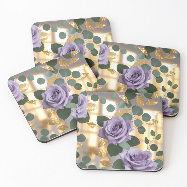 Item preview, Elegant Purple Roses Floral Pattern designed and sold by IntelliMindDesigns.