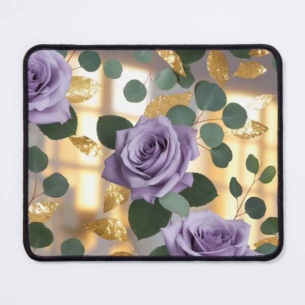 Item preview, Elegant Purple Roses Floral Pattern designed and sold by IntelliMindDesigns.