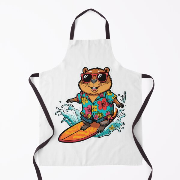 Item preview, Cool Capybara Summer Surf designed and sold by PeterskyDesign.