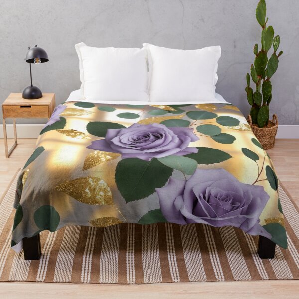 Item preview, Elegant Purple Roses Floral Pattern designed and sold by IntelliMindDesigns.