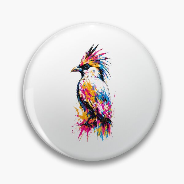 Artikelvorschau, Rainbow Spirit Bird – Neon Splash Pop Art entworfen und verkauft von filou designs.