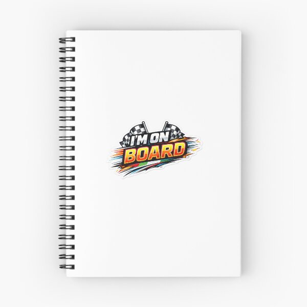 Item preview, I'm On Board Racing Style Funny Sticker designed and sold by Deepstudio09.