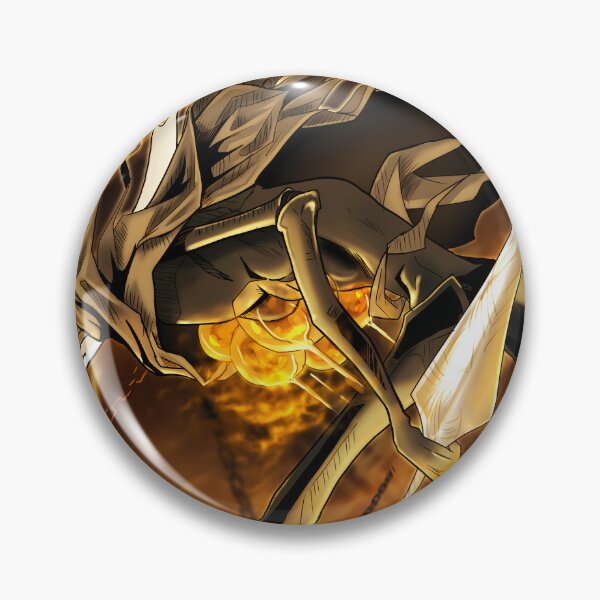 Item preview, Knight Hollow Knight Golden Chase Scene With Fiery Chains designed and sold by riadjamai.
