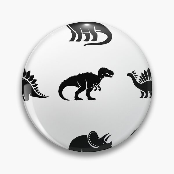 Item preview, Black Dinosaur Silhouettes Graphic Minimalist Dino Set designed and sold by LYAN-STORE.