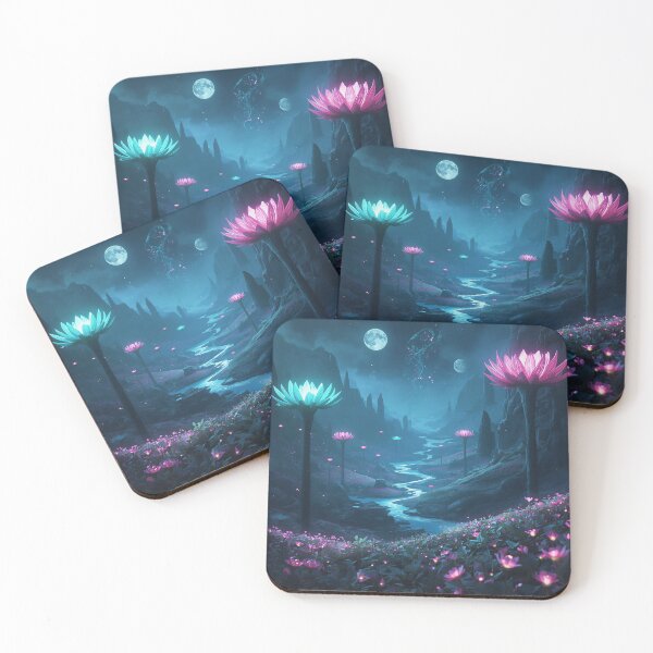 Item preview, Spirit Bloom Basin Fantasy Alien Landscape designed and sold by Luminous Wilds.
