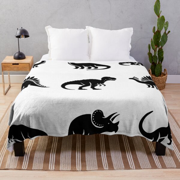 Item preview, Black Dinosaur Silhouettes Graphic Minimalist Dino Set designed and sold by LYAN-STORE.