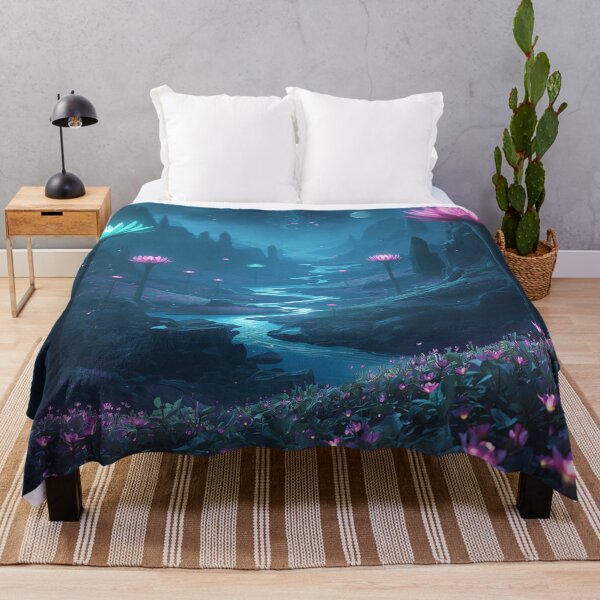 Item preview, Spirit Bloom Basin Fantasy Alien Landscape designed and sold by Luminous Wilds.